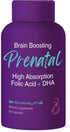Ultra Strength Bio-Available Prenatal Vitamins for Women, Naturally Occurring Methylated Folate, DHA Omega 3