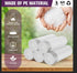 heihaily 4 3-4 57 Count 15 Gallon White Trash Bags Drawstring - Gal Small Garbage Bags For Bathroom Liter Plastic