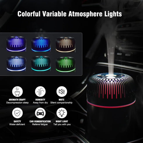 Unee Car Diffusers – 100ml USB Mini Aromatherapy & Humidifier for Essential Oils, Portable Auto & Home Use