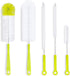 Bottle Cleaning Brush Set, Long Handle Cleaner for Narrow Neck Beer Bottles, Sports Water Bottles, and Kettle Spouts