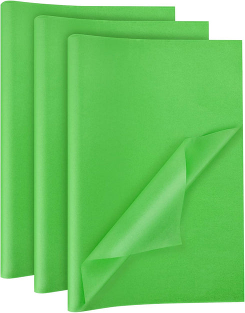 VGOODALL 120 Sheets Green Gift Wrap Tissue Paper, 14 x 20 Inch Bulk for Wedding, Birthday DIY Project