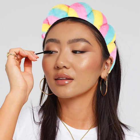 Spa Headbands for Women, Puffy Terry Cloth Hairband for Washing Face or Makeup, Skin Care Accessories for Girls