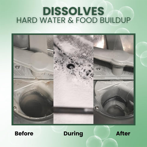 Truly Free Auto Dishwasher Cleaner, 1 Pack - Natural Concentrated Formula for Sparkling Clean Dishes, No Harmful