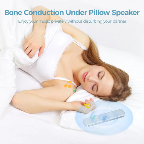 LUMINFLY Headset Portable Sleep White Noise Machine, Under Pillow Compact Sleep Smart Side Sleepers Pillow Speaker
