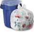 Aluf Plastics Heavy Duty Transparent Trash Bags | 55 Gallon | 50 Pack | 1.5 MIL | Industrial Strength Plastic