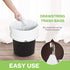 Teivio 6 Gallon Strong Drawstring Trash Bags, 100pcs, Bathroom Trash Can Bin Liners for Home Office Kitchen