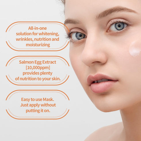salmon firming sleeping mask. For skin condition, All in One cream. including Moisture, soothing, nutrition, moisturizing | K-beauty | 3.53oz