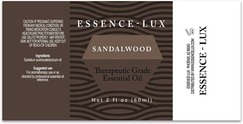 60ml Oils - Sandalwood Essential Oil - 2 Fluid Ounces - Sandalwood Oil - Aromatherapy Oils - Sandalwood Essential Oil Therapeutic Grade
