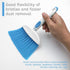 Broom Dustpan Brush Small Dust Pan: Mini Broom and Dustpan Set for Home, Tent, Blue 3pcs