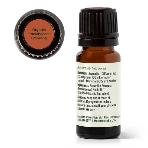 Plant Therapy Organic Frankincense Frereana Essential Oil, 100% Pure, 10 mL (1/3 oz)