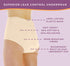 Wearever Women's Cotton Comfort Incontinence Panties, Regular Absorbency, Reusable Leak Proof Underwear, Pack of 6