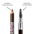 Kiss Go Brow Eyebrow Wooden Pencil, Light Medium Brown (6 Pieces)