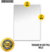 Commander 13 Gallon 0.9 MIL Lemon Tall Kitchen White Drawstring Trash Bags, Pack of 48