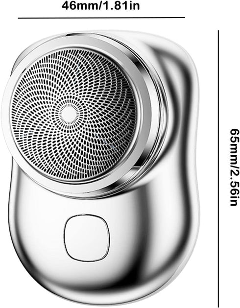 Mini Shaver Portable Electric Shaver, 2023 Pocket USB Rechargeable Razor for Men, Travel Electric Shaver