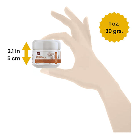 Pili Natural Calendula Cream, Hydrating Moisturizer for Dry Skin, Soothing Face and Body Cream, 3 pack