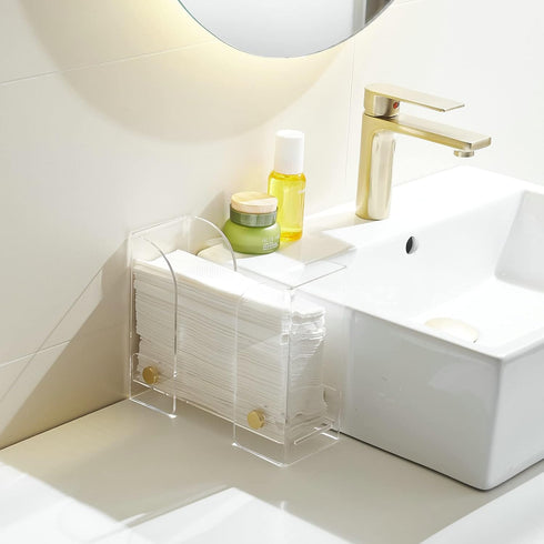 Folded Paper Towel Holder Acrylic Countertop Paper Towel Dispenser Suitable for Z-fold, C-fold or Multi-Fold Paper Towels1 by FFK