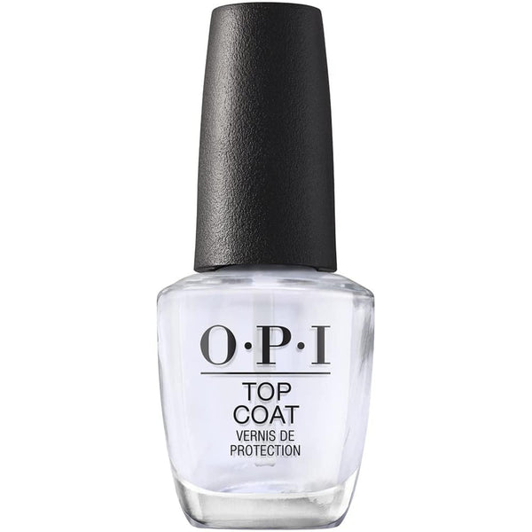 OPI Nail Lacquer Top Coat - Clear Nail Polish, Quick Drying, High Shine, Chip Resistant