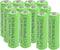 12 Packs 1.2V AA 300mAh Ni-MH Rechargeable Batteries for Solar Lights (AA Size)