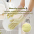 Dishwashing Cleaning Gloves 3 Pairs Reusable Rubber Non-Slip Laundry Kitchen Gardening