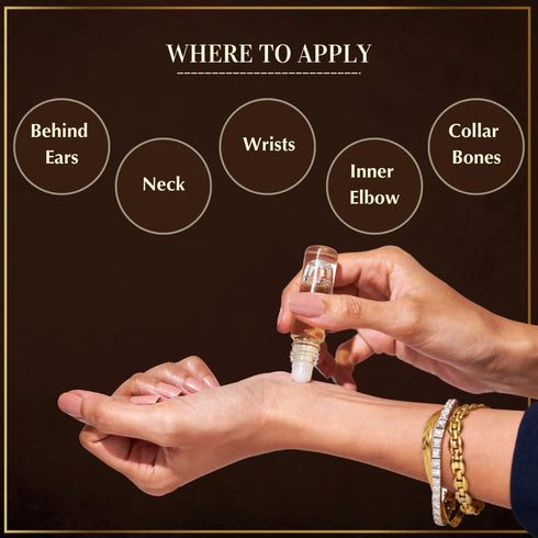 Set 6 6ml Dukhni Mixed Attar Oil | Rollerball perfumes x | Best Arabic Perfumes for Men & Women | Pure Oudh Musk