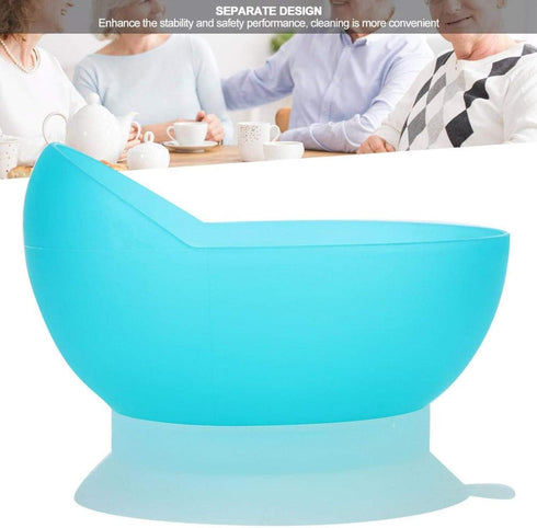 Scooper Bowl with Suction Cup Base, Anti Spill Adaptive Tableware Utensils Disability Aids for Elderly Parkinsons