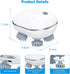 Newest Handheld Pet Massager for Dogs and Cats, Portable Electric Massager with 4 Rotating Heads for Muscle Relief