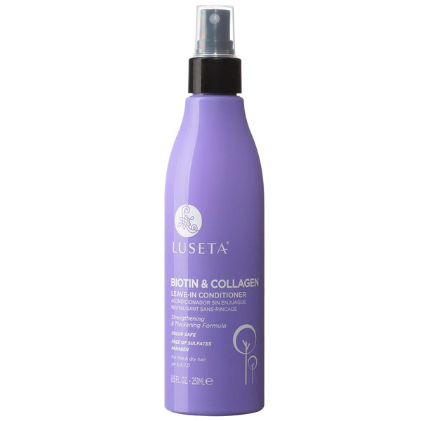 Luseta Biotin Leave in Conditioner, Natural Thickening Volume Conditioner for Dry Damaged Hair, 8.5Fl Oz