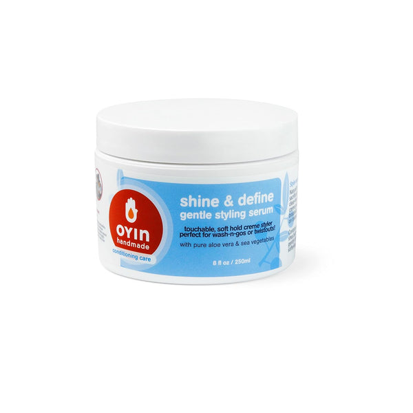 Oyin Handmade Shine & Define Styling Serum, 8 oz - Soft Hold, Great Shine & Gentle Definition
