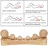 Ozgkee 6 Psoas Muscle Release Tool Wooden Body Massage Tool Trigger Point Wood Massager with Massage Heads