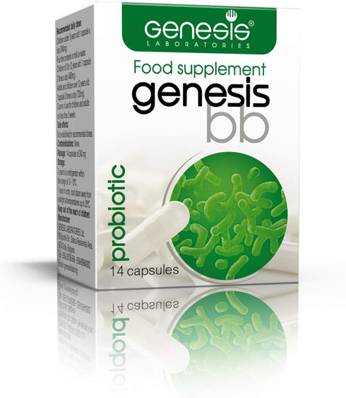Genesis Bifidobacterium Complex BB Probiotic Travel Pack - 14 Capsules of 240 Mg