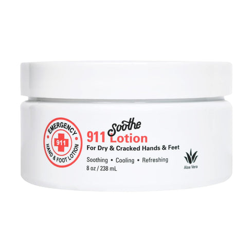 Soothe 'n Wipe Emergency 911 Hand & Foot Lotion - Aloe Vera Hand Lotion for Dry Hands, Foot Lotion for Cracked Feet