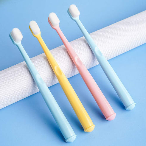 EasyHonor Baby & Toddler Toothbrush for Ages 4-12, Extra Soft with 10000 Soft Floss Bristles (6Pcs)