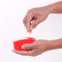 3 Pack Glucology Red Sharps Bins - Durable 80ml Biohazard Needle Disposal Containers for Medical Waste