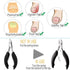Toe Nail Clipper for Ingrown or Thick Nails, Professional Podiatrist Toenail Nipper with Surgical Stainless Steel Blades