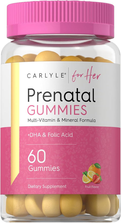Carlyle Prenatal Gummy with DHA & Folic Acid | 60 Gummies |