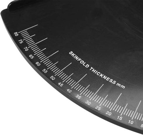 Body Fat Calipers, Skinfold Caliper 0-80MM Fat Measuring Test, Slim Skinfold Caliper, 2 Colors (Black)