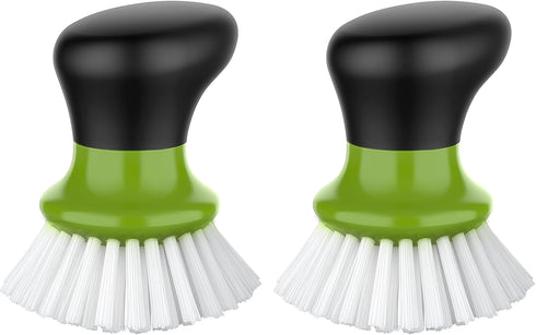 MR.SIGA Dish Scrub Brush, Palm Brush Dish Scrubber with Ergonomic Grip, Kitchen