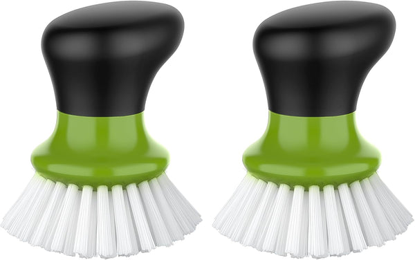 MR.SIGA Dish Scrub Brush, Palm Brush Dish Scrubber with Ergonomic Grip, Kitchen