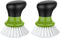 MR.SIGA Dish Scrub Brush, Palm Brush Dish Scrubber with Ergonomic Grip, Kitchen