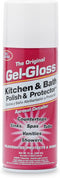 TR Gel-Gloss Kitchen & Bath Polish Aerosol | Carnauba Cleaner Wax Formulation |