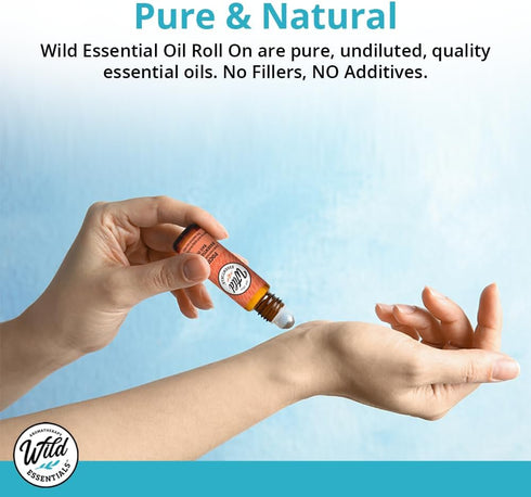 Sunset 10ml 100% Wild Essentials Creamsicle Essential Oil Roll On, Uplifting, Mood Booster, Made with Pure, Premium