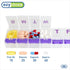 EZY DOSE Weekly Pill Case, 7-Day Medicine Planner, 2X-Large Vitamin Organizer Box, Color May Vary