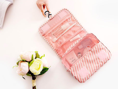 Mossio Hanging Toiletry Bag - Large Cosmetic Makeup Travel Organizer for Men & Women