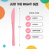Exquisite Disposable Pink Plastic Knives 50 Pcs - Heavy Duty Pink Plastic Disposable Cutlery - Pink Disposable Flatware, Pink Plastic Silverware, Plastic Knives Pink by Exquisite