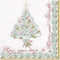 Caspari Christmas Calligraphy Paper Cocktail Napkins, Two Packs of 20