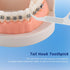 Orthodontic Flossers for Braces - Individually Wrapped Dental Floss Picks, 75 Count (Pack of 1)