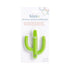 Cactus Silicone Teether Toothbrush for Infants, Multiple Soothing Surfaces, BPA Free, Green