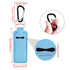 Pengxiaomei 3 Pcs Chapsticks Holder Keychain - Small Christmas Gifts for Women, Stocking Stuffers (Pink, Blue, Black)