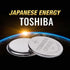 CR1620 3V Lithium Coin Cell Battery, Toshiba, Pack of 5