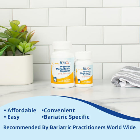 Bariatric Fusion One Per Day Bariatric Multivitamin with Iron for Women - 30 Capsules, Gluten Free, 1 Month Supply